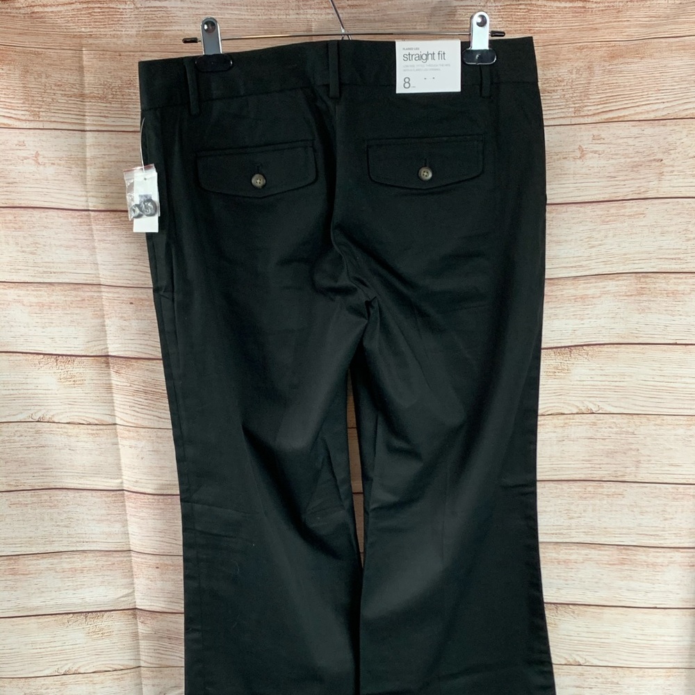 GAP Black Flare Leg Pants NWT - Picture 2 of 9